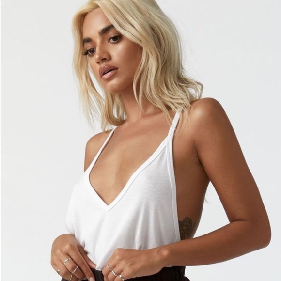 Joah Brown Tops - NWT Joah Brown The Palms Tank in White Rib